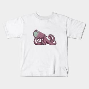 Octopus, red and green Kids T-Shirt